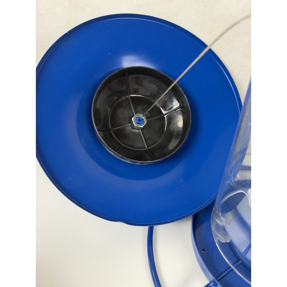 Perky-Pet 312B Panorama Wild Bird Feeder Blue Sparkle Hanging 2 lb Capacity - Picture 5 of 9